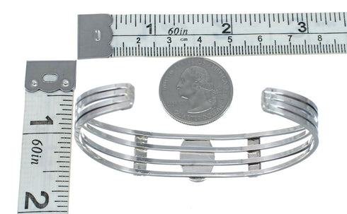Native American Sterling Silver Navajo Turquoise Cuff Bracelet JX128646